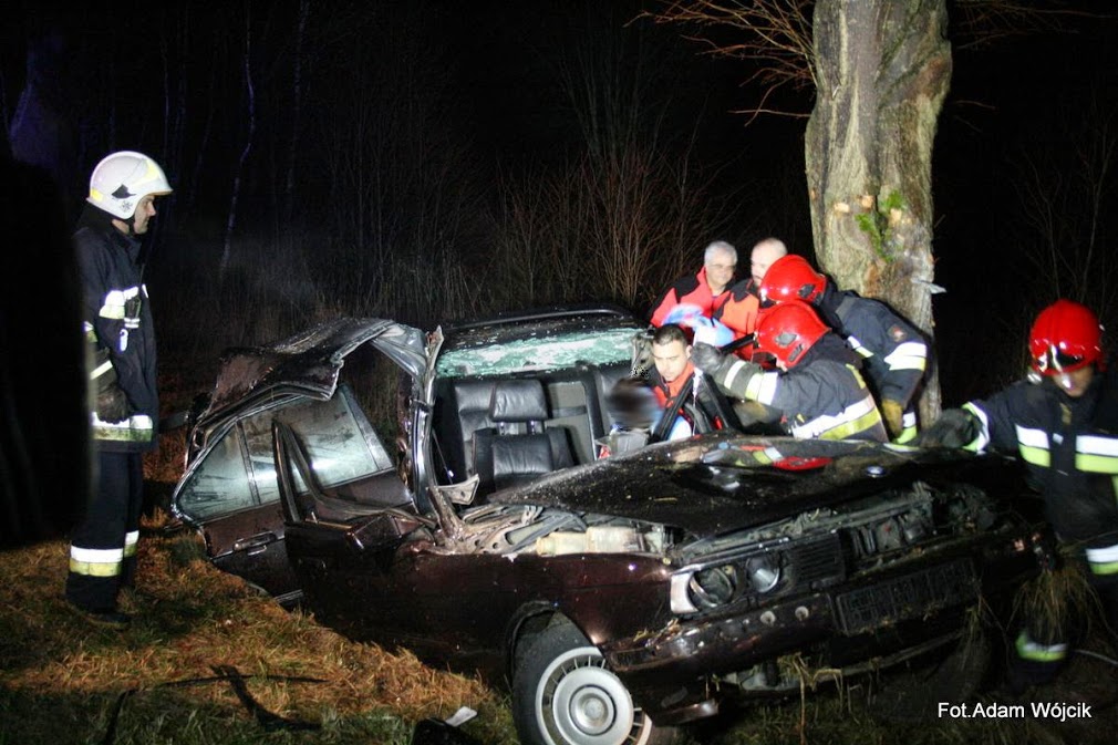 Seria wypadków na drogach 